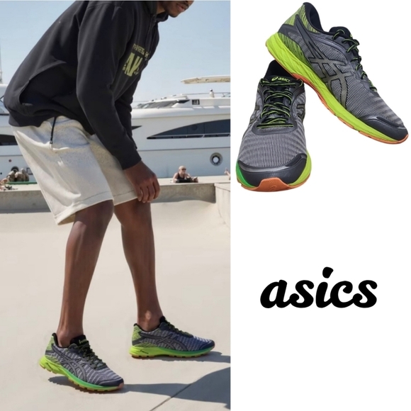 Asics Dynaflyte T6F3Y Gray Silver Multicolor Running Shoes Sneakers Size… - Picture 1 of 16